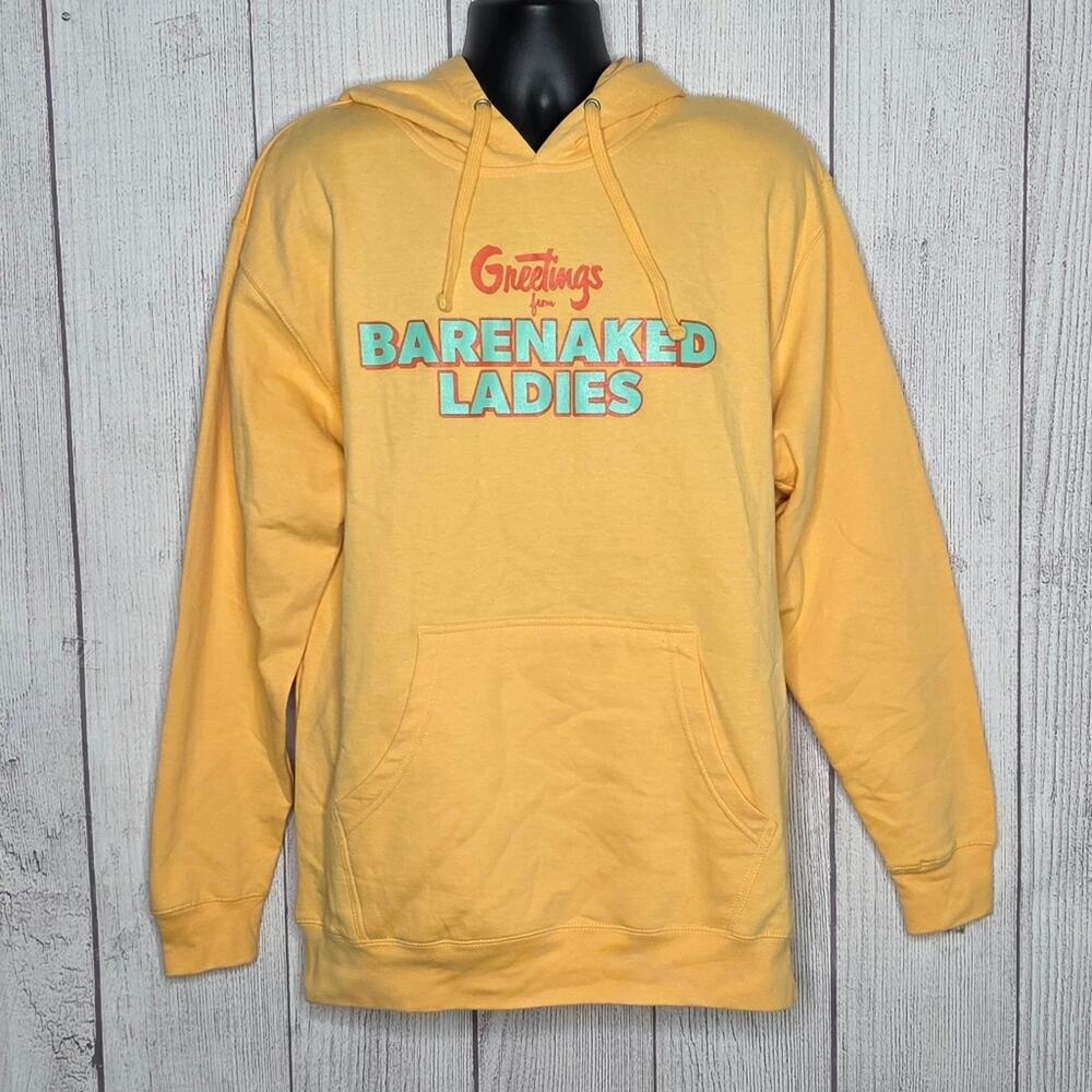 Barenaked Ladies 2023 Tour Yellow Hoodie "Last Summer on Earth" - size Large